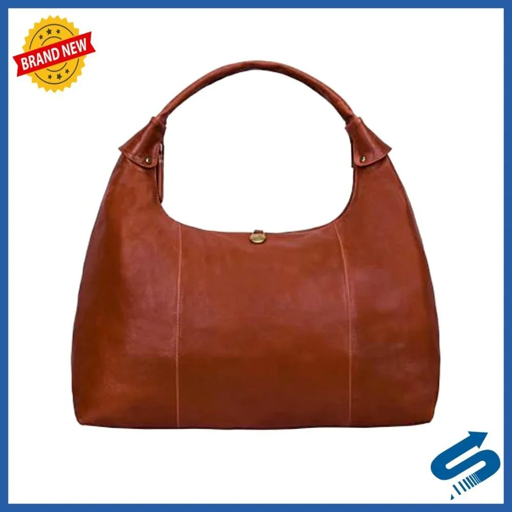 Braided Leather Tote Bag Vintage Designer Chic Spacious Compartment Zippered